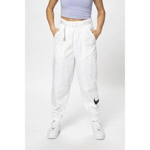 Nike Sportswear Women's Woven Cargo Joggers in White Belted wBlack Swoosh Size M